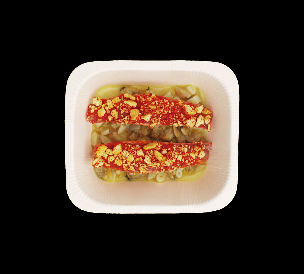 TRIGLIA, POMODORO E RAGÙ DI MOLLUSCHI